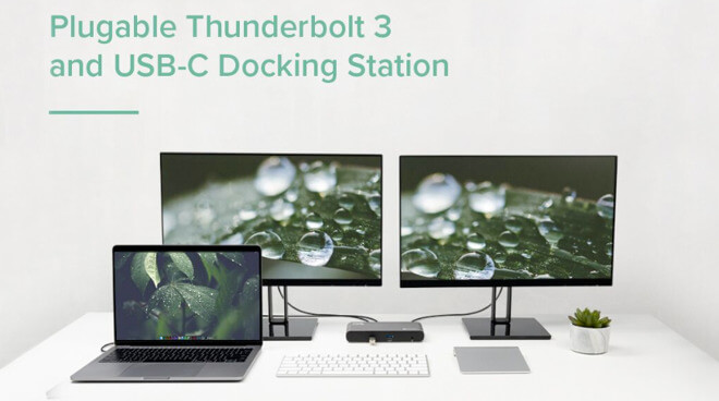 Док-станция с двумя дисплеями Thunderbolt 3 и USB-C