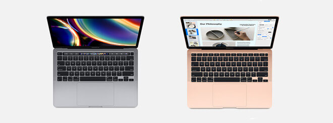 13-дюймовый MacBook Pro и MacBook Air в некоторых отношениях расположены одинаково, но есть и ключевые отличия.