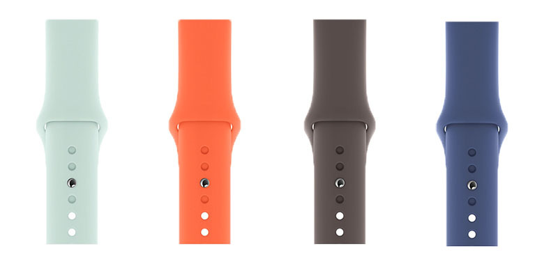 Apple выпускает Apple Watch Sport Bands, силиконовые чехлы для iPhone в цветах лета
