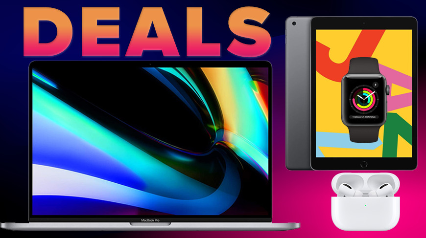 $ 300 с MacBook Pro, $ 299 Apple Watch 5, продажа iPad