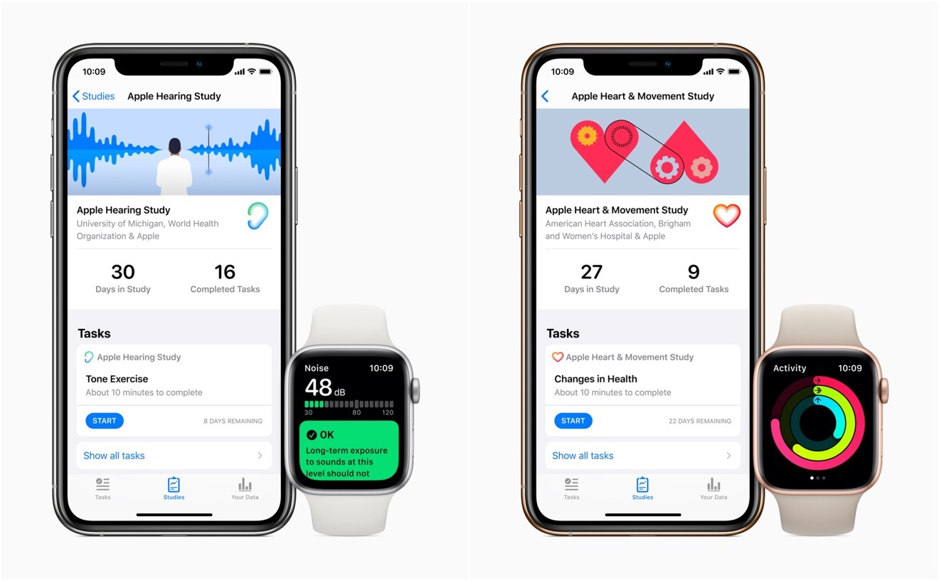 Apple Research добавляет тестирование и опрос в исследования Apple Hearing, Heart & Movement