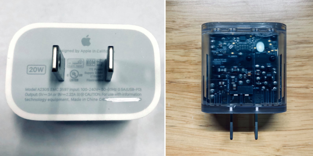 Фотографии: Apple поставит новый адаптер питания мощностью 20 Вт с iPhone 12