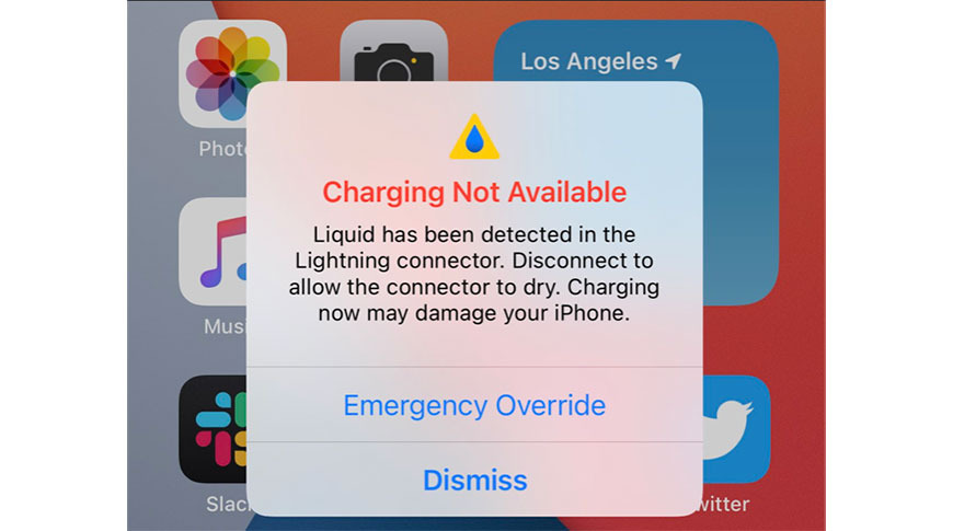 iOS 14 «аварийное отключение» позволяет заряжать даже при обнаружении жидкости