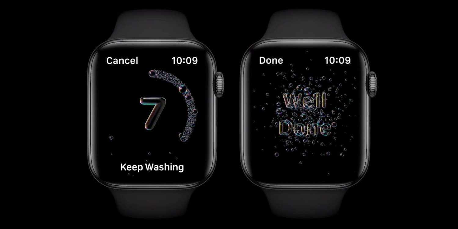 Обнаружение мытья рук Apple Watch было в разработке
