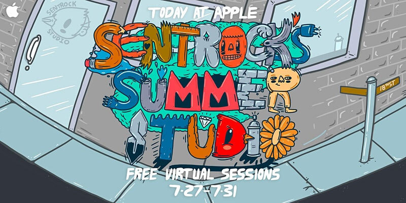 Apple сотрудничает с Sentrock Studios для виртуальных сессий «Today at Apple» для чикагской молодежи