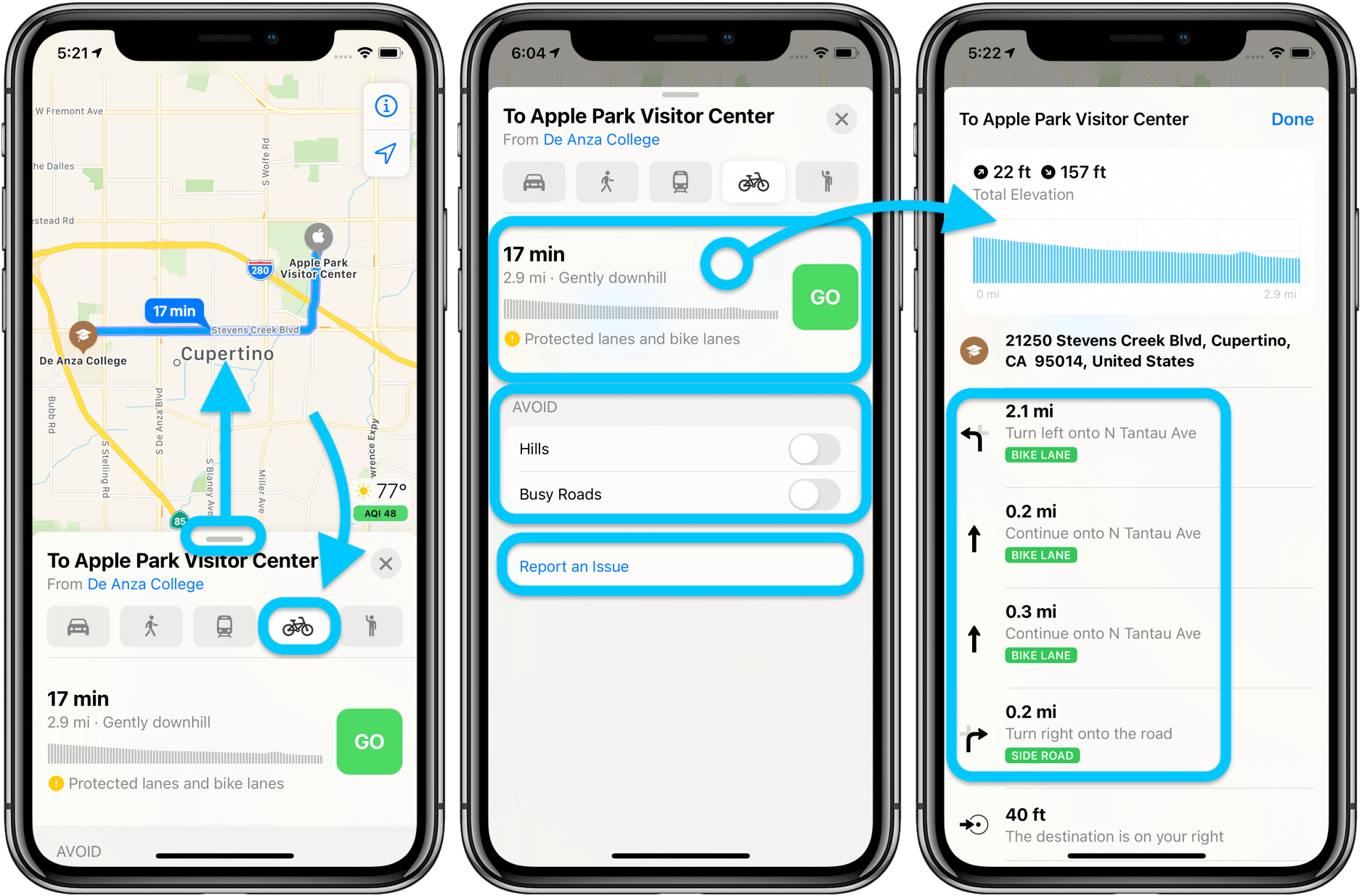 Как использовать велосипедные маршруты Apple Maps в iOS 14