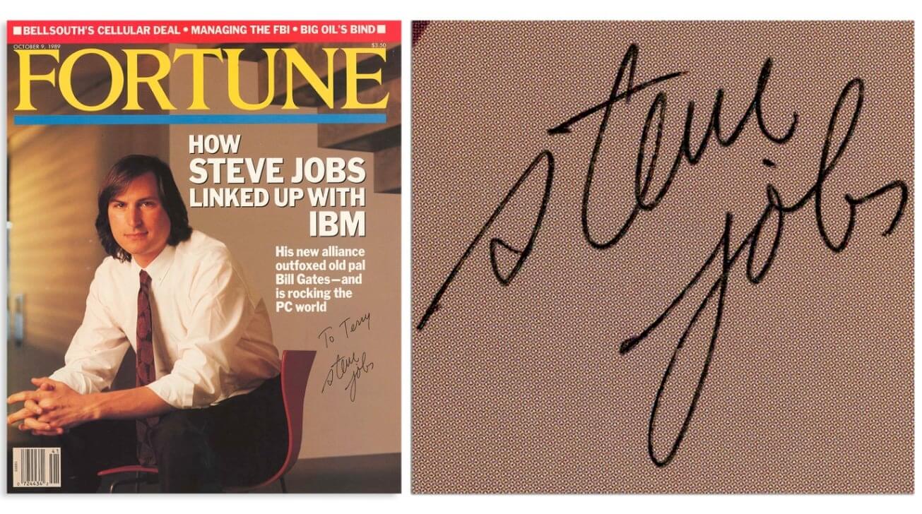 Обложка журнала, подписанная Стивом Джобсом, направляется на аукцион