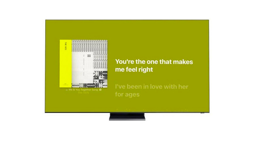Смарт-телевизоры Samsung теперь оснащены синхронизированной по времени музыкой Apple Music.