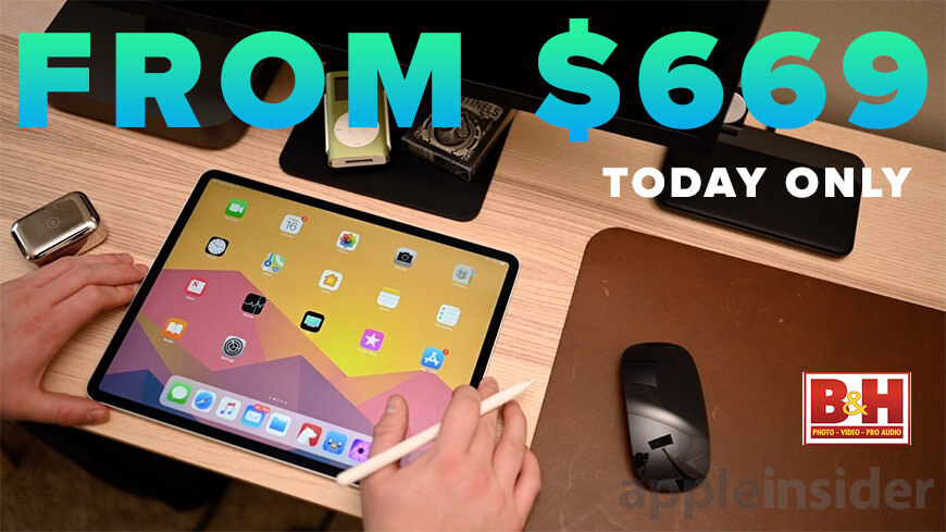Только сегодня: iPad Pro 12,9 дюйма с LTE, снижение до 669 долларов, скидки на AppleCare и Magic Keyboard