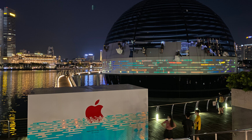 Apple Marina Bay Sands в Сингапуре развернута, скоро откроется