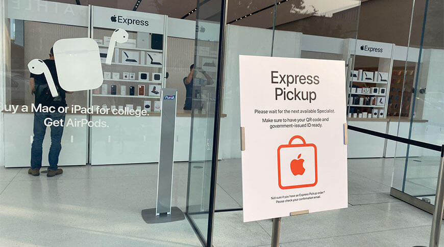 Магазин Apple Express упрощает получение онлайн-заказов и встречу в баре Genius