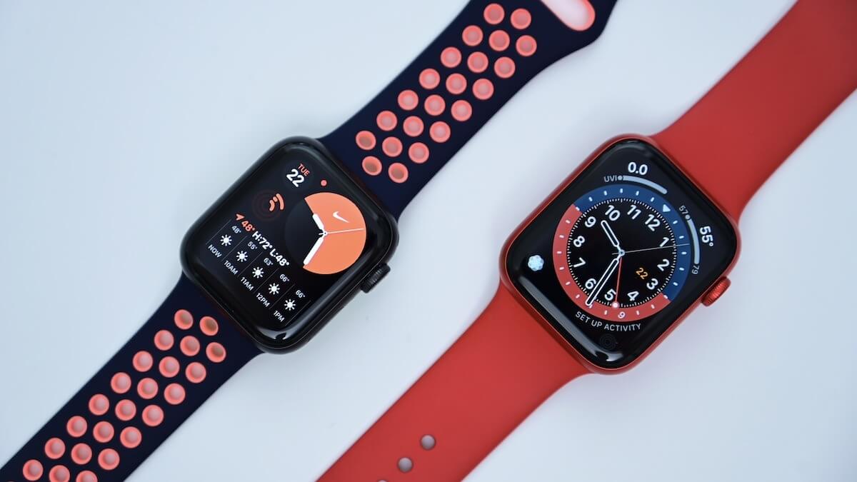 В сравнении: Apple Watch Series 6 и Apple Watch Nike.