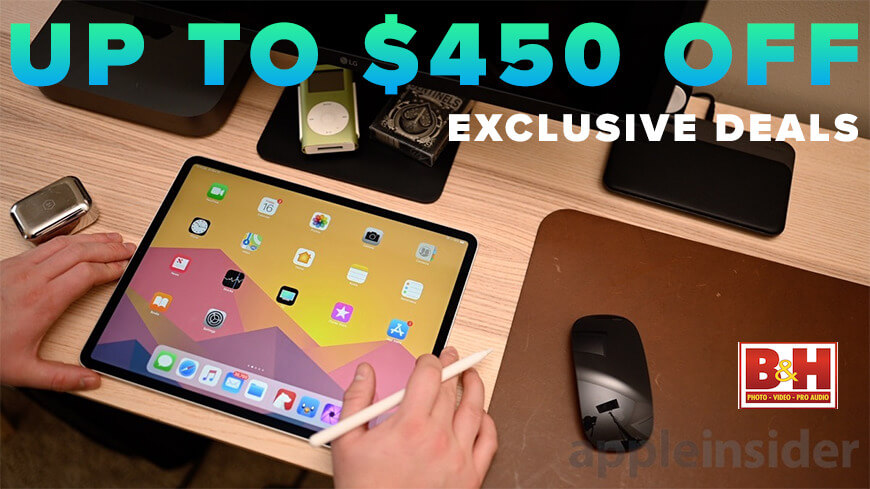 Apple предлагает: iPad Pro 12,9 дюйма (256 ГБ, LTE) за 849 долларов, скидка 120–130 долларов на iMac 2020 года.