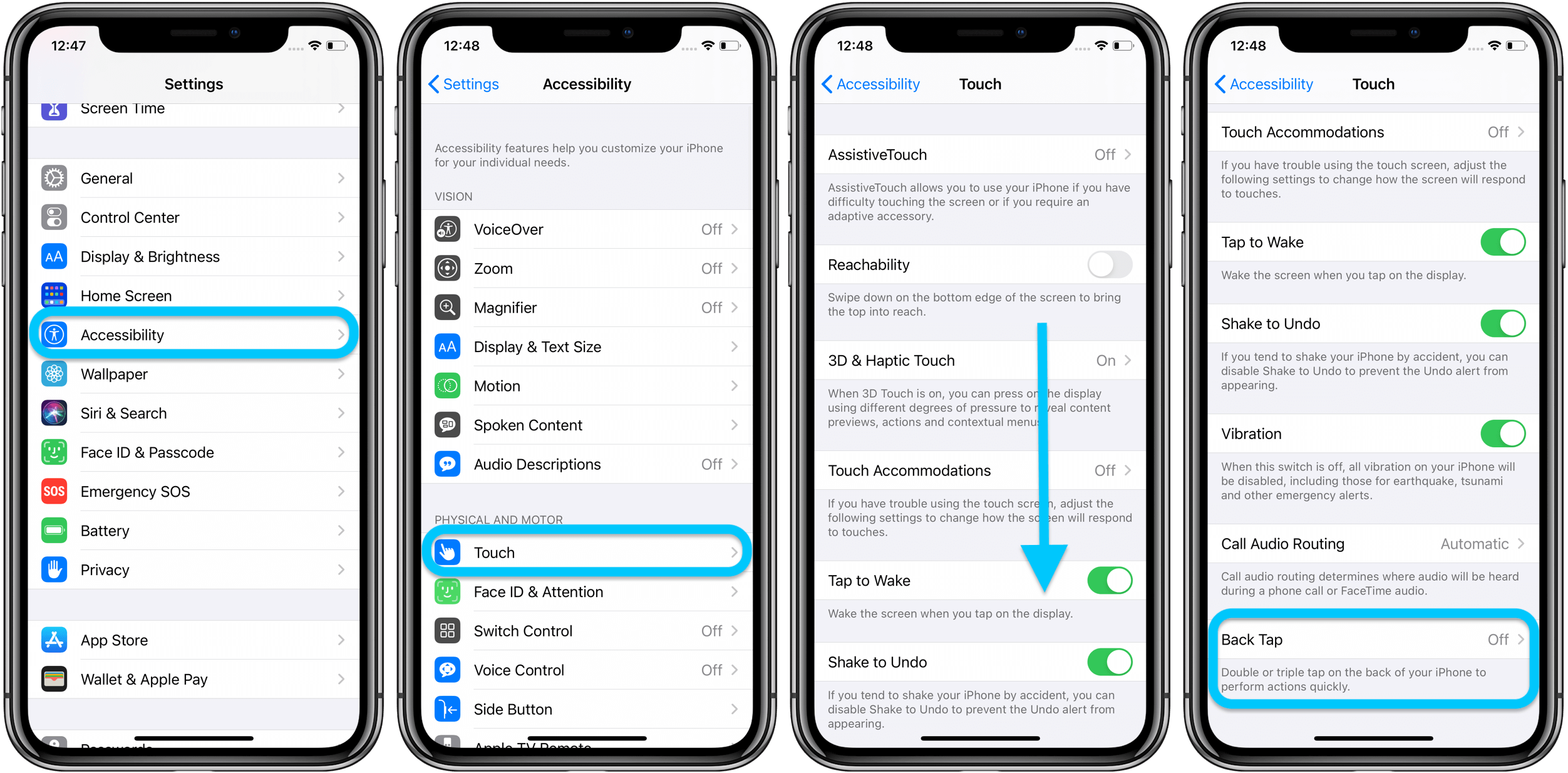 Как использовать пользовательские элементы управления iPhone Коснуться сзади в iOS 14