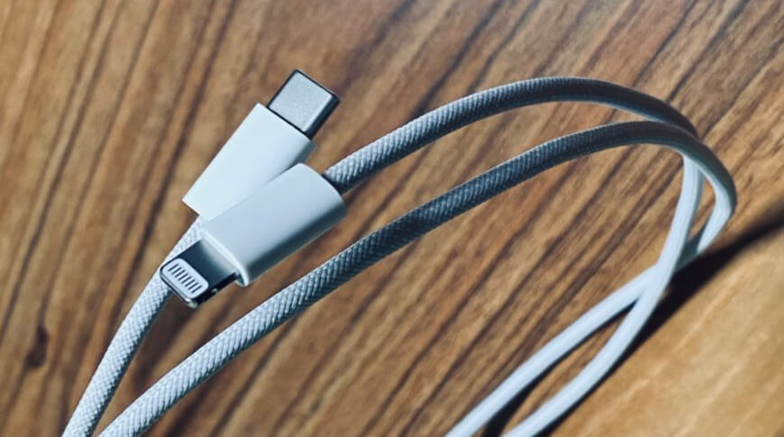 Новые изображения демонстрируют плетеный кабель USB-C — Lightning, потенциально для iPhone 12