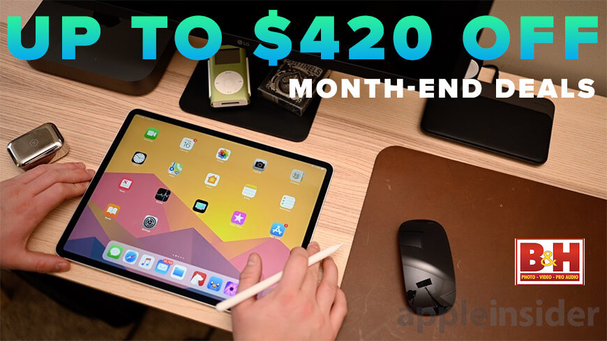 Предложения на конец месяца: сэкономьте до 420 долларов на 12,9-дюймовом iPad Pro