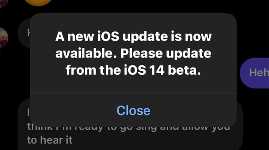 Ошибочные уведомления заставляют бета-тестеров iOS 14 загрузить обновление