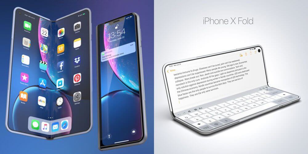 Самовосстанавливающийся дисплей складного iPhone в патентном приложении Apple