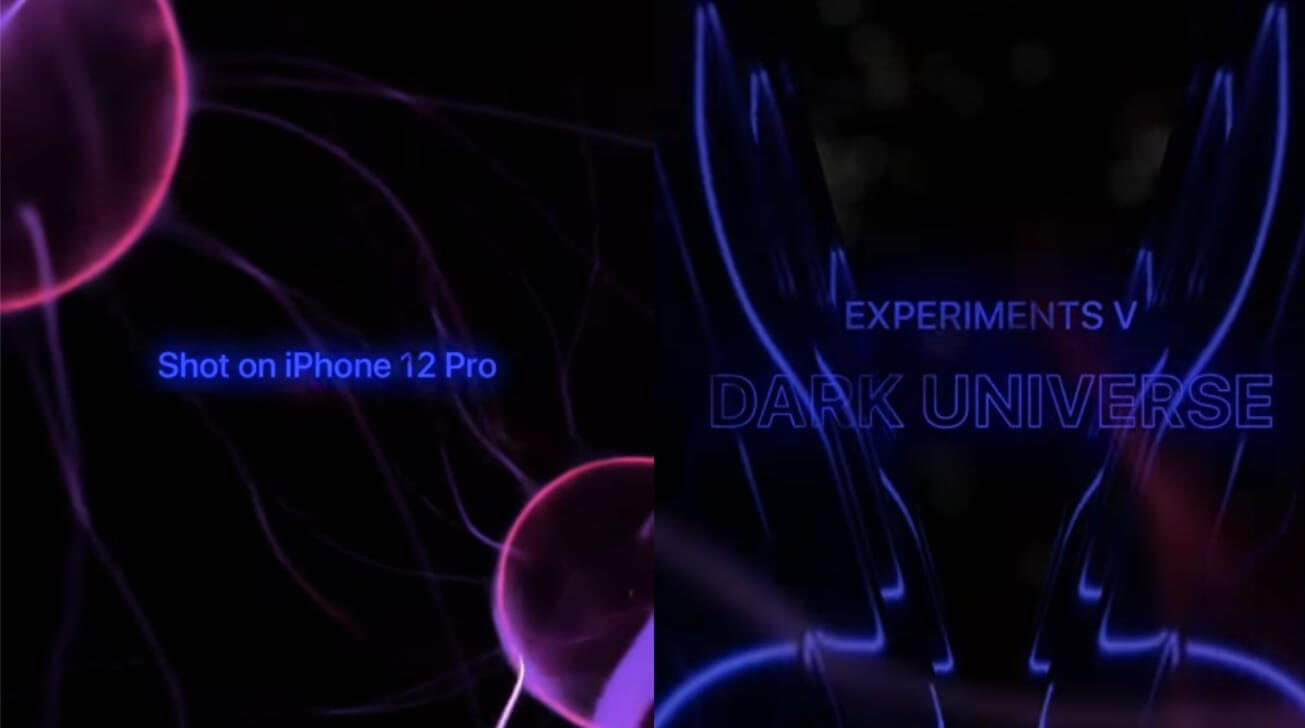 В пятом ролике «Эксперименты» камера iPhone 12 Pro демонстрирует «Темную Вселенную»