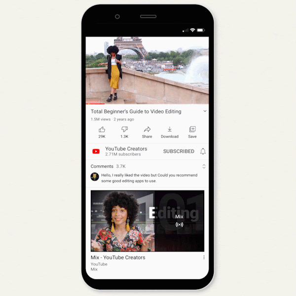 YouTube запускает редизайн страницы плеера для Android и iOS