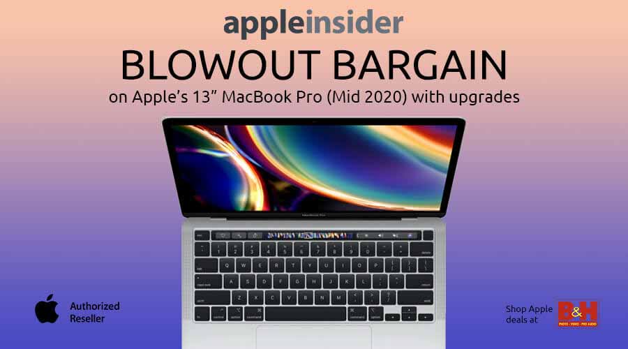 Скидка 300 долларов на 13-дюймовый MacBook Pro от Intel (16 ГБ, 256 ГБ), теперь 1199 долларов