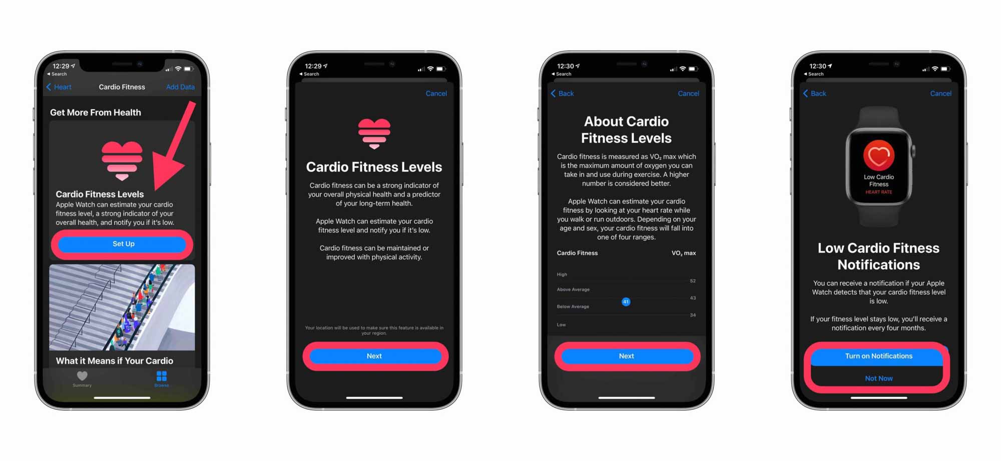 Как использовать Cardio Fitness на iPhone и Apple Watch