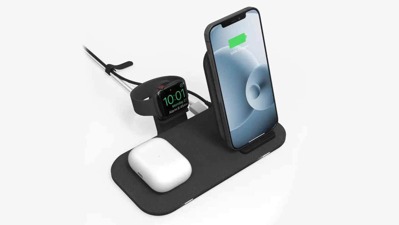 Новое зарядное устройство Mophie питает ваш iPhone, AirPods и Apple Watch