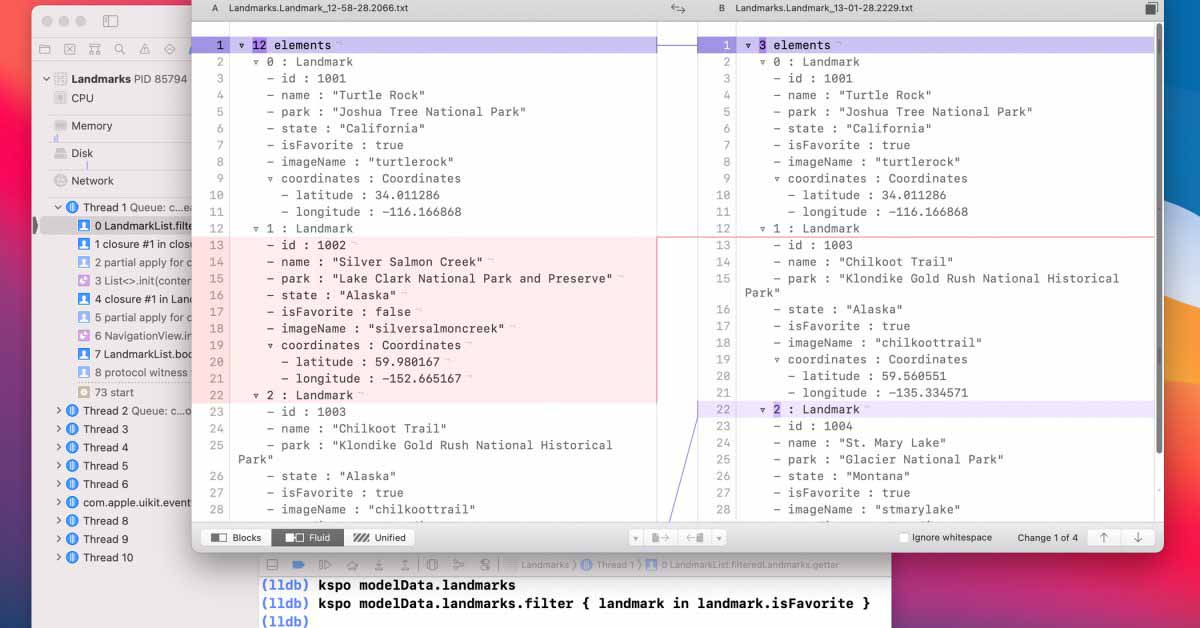 Приложение для сравнения файлов Kaleidoscope получает серьезное обновление с интеграцией Xcode Debugger