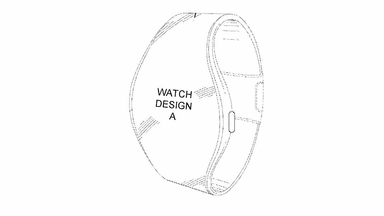 Apple исследовала дизайн Apple Watch с гибким дисплеем по всему диапазону