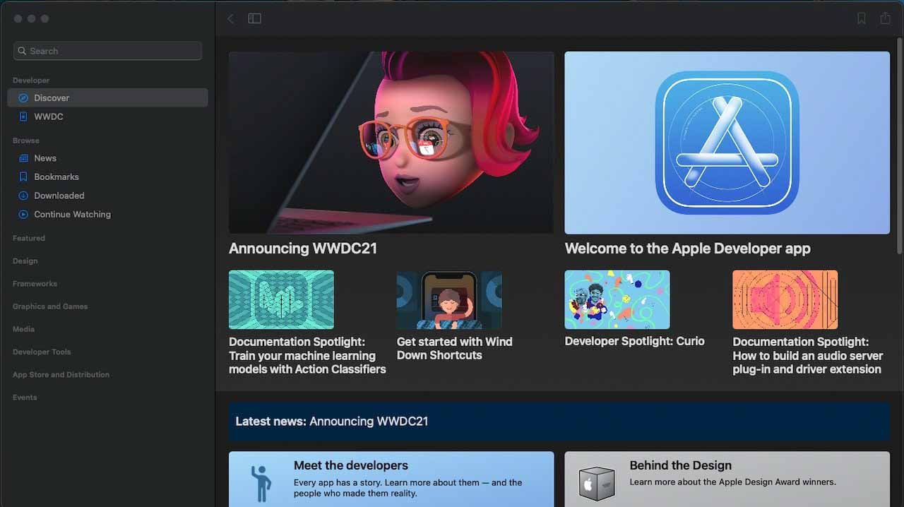Apple обновляет приложение Apple Developer для WWDC с улучшениями для iPad и Mac