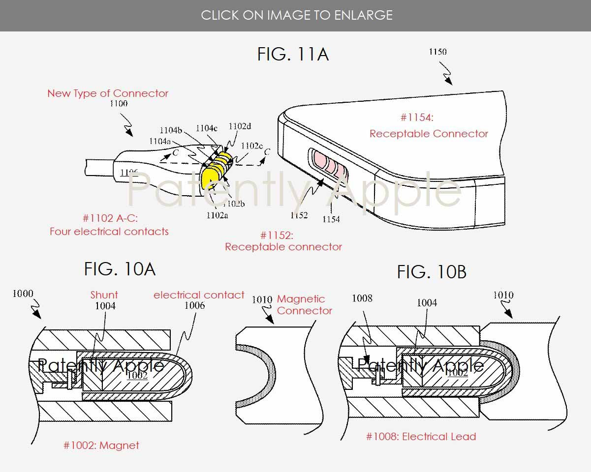 Apple патентует новый магнитный разъем, который может заменить порт Lightning на iPhone