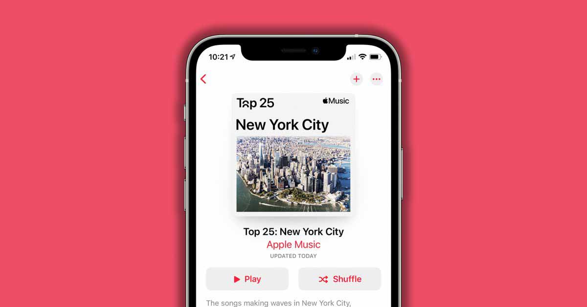 Apple Music City Charts официально запускается после выпуска iOS 14.5