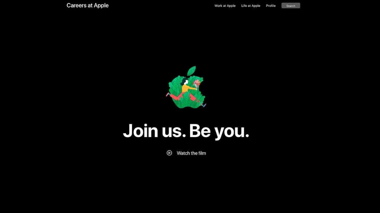 Apple запускает новую веб-страницу «Карьера в Apple» с обновленным дизайном