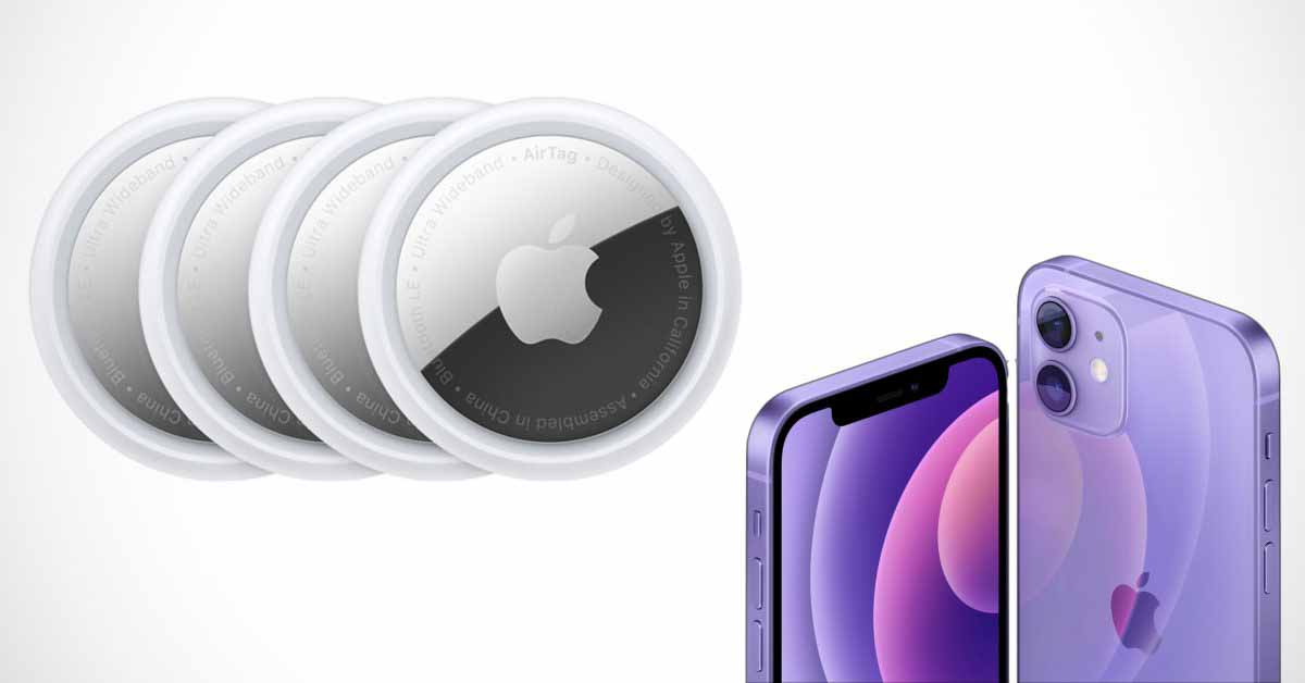 Теперь вы можете заказать AirTag и фиолетовый iPhone 12, который будет доставлен 30 апреля.
