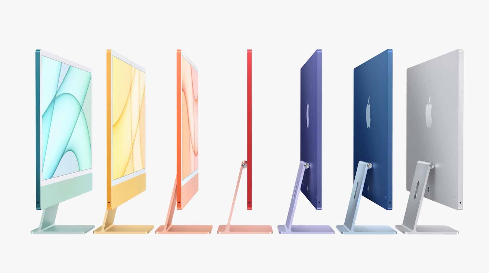 iMac 2021 года - все цвета