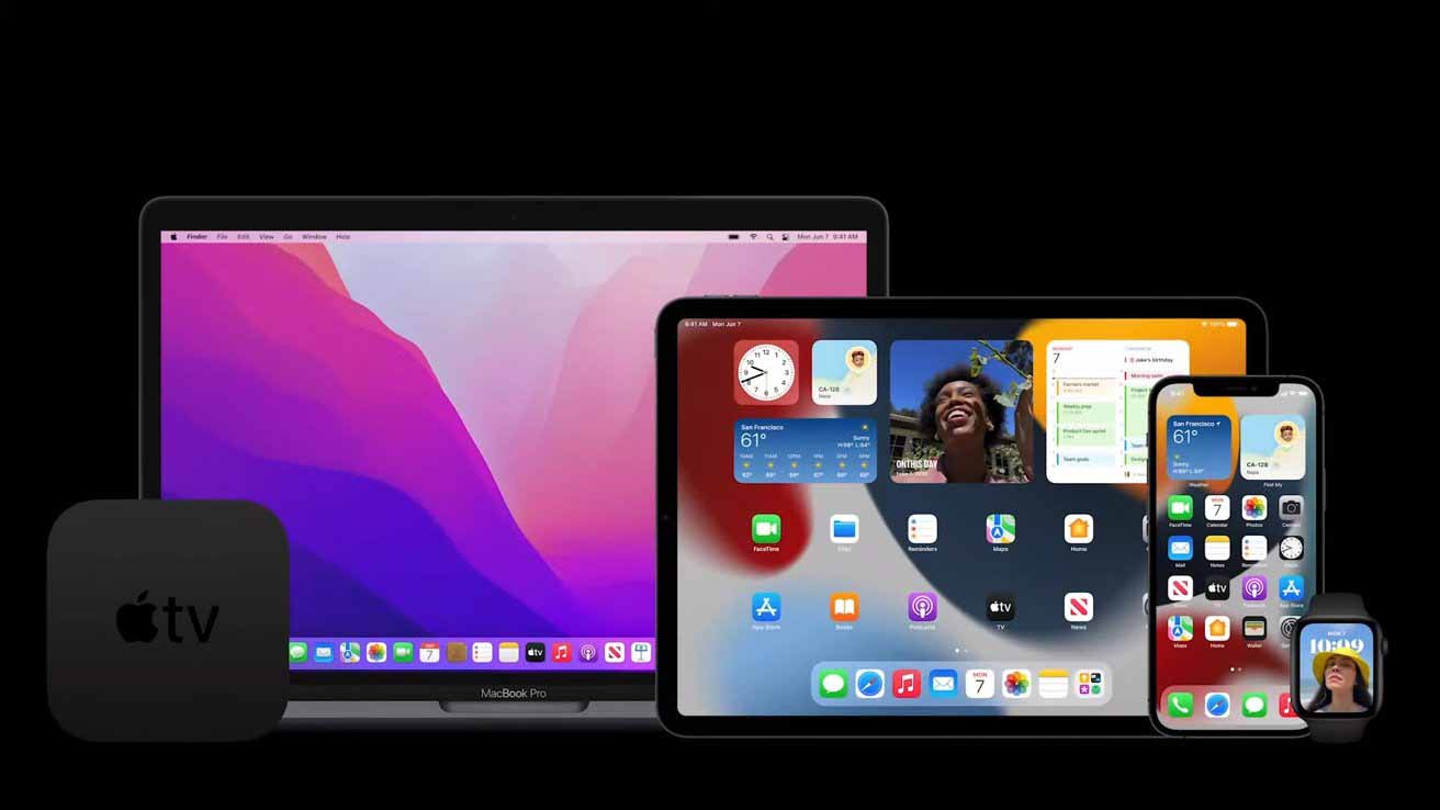 Apple создает первые бета-версии для разработчиков iOS 15, iPadOS 15, tvOS 15, watchOS 8, macOS Monterey