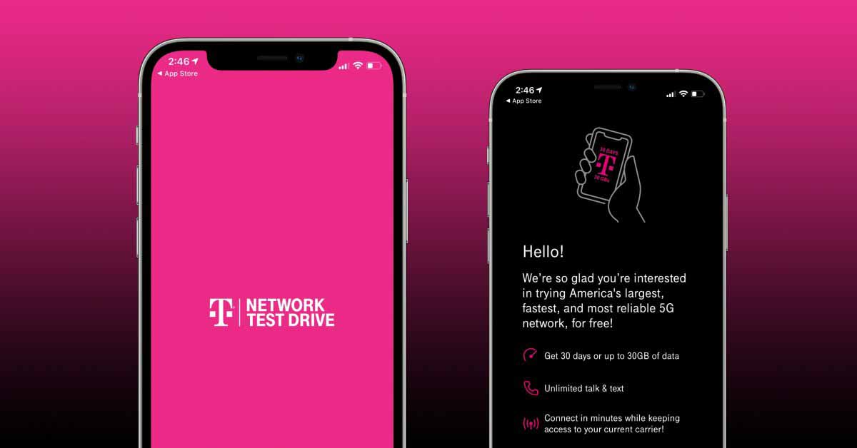T-Mobile предлагает бесплатную 30-дневную программу Test Drive для iPhone XS и новее через eSIM.