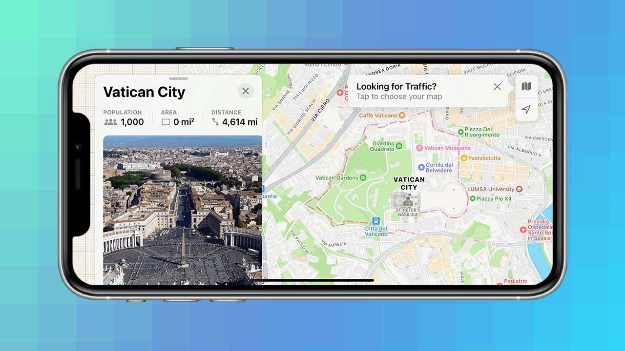 Apple тестирует новые карты Apple Maps для Италии, Ватикана и Сан-Марино в бета-версиях iOS 15