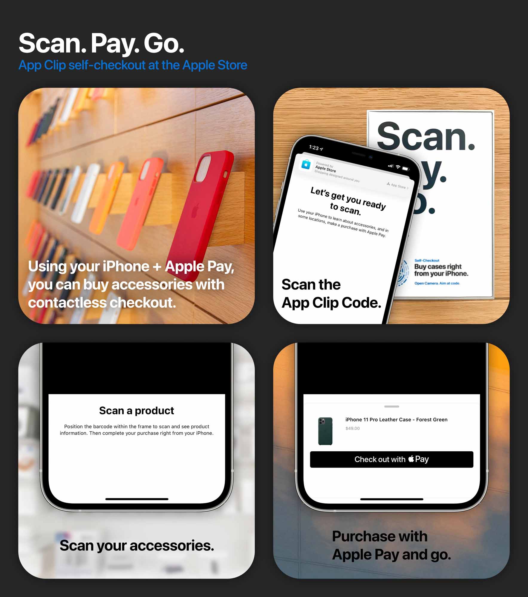 Сканировать. Pay. Go. Самостоятельное оформление App Clip в Apple Store.