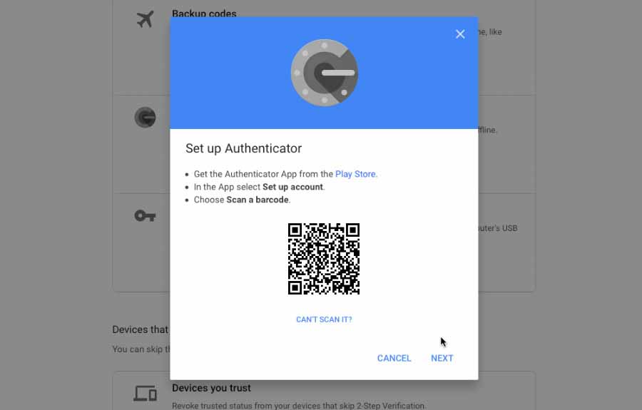 Отсканируйте этот QR-код с помощью приложения Google Authenticator на своем новом iPhone.