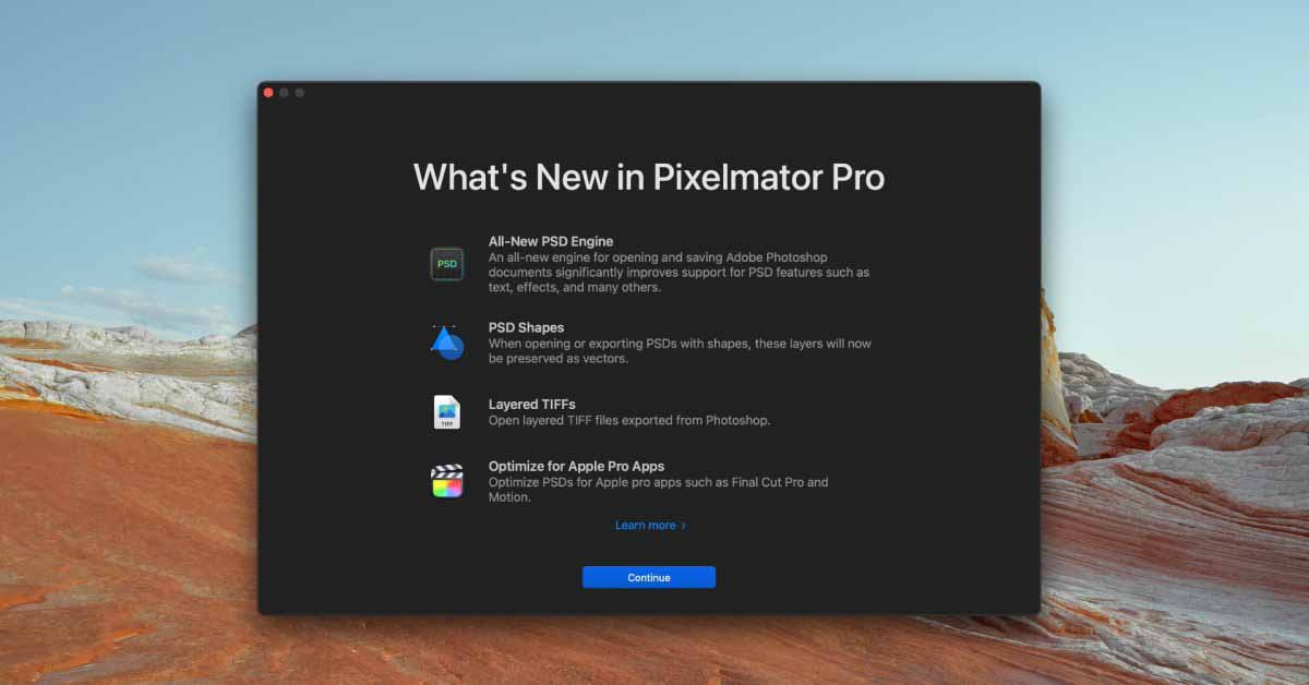 Pixelmator Pro 2.1.3 для macOS обновляет поддержку PSD