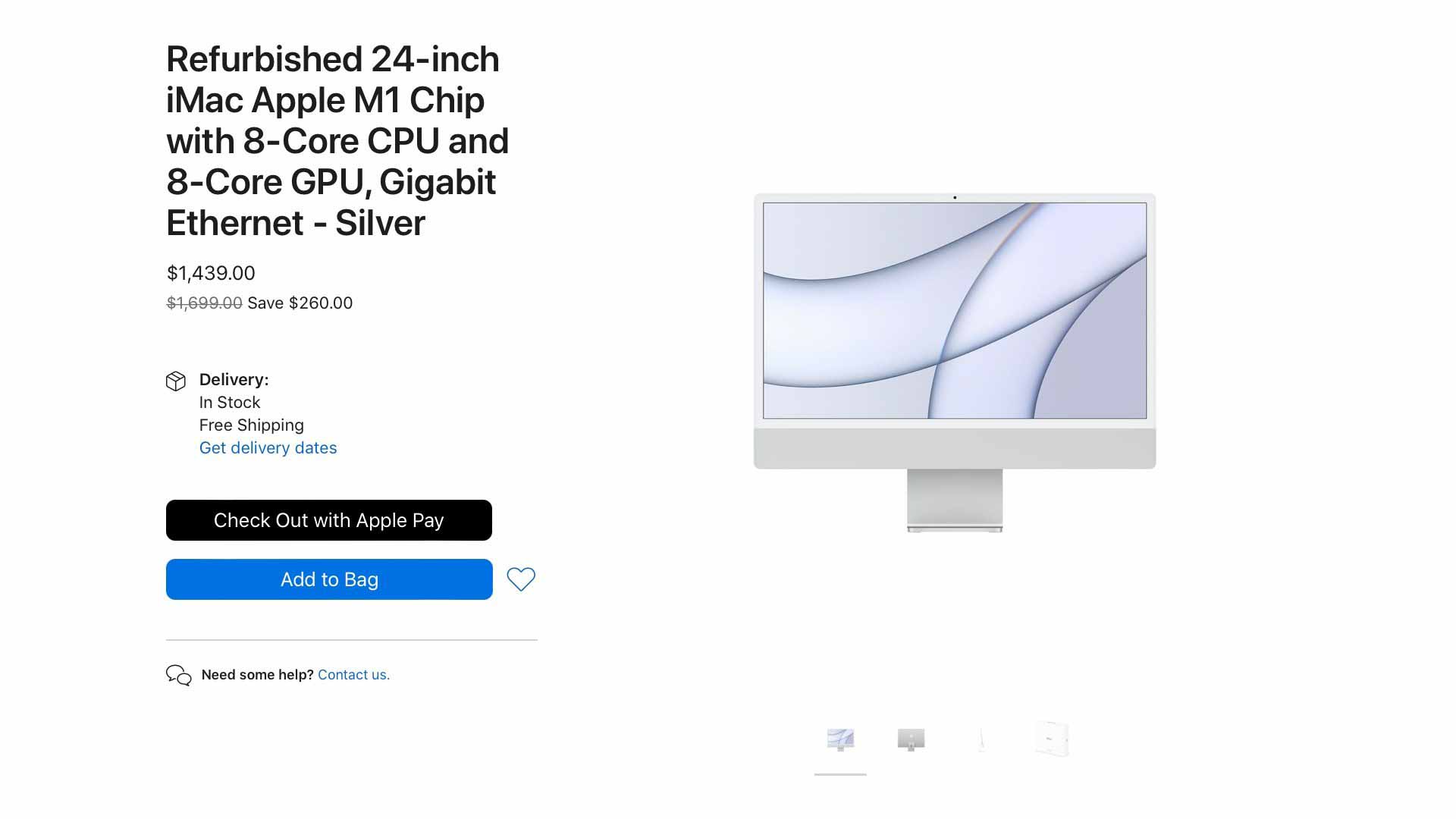Apple продает отремонтированные 24-дюймовые iMac в Великобритании и США [U]