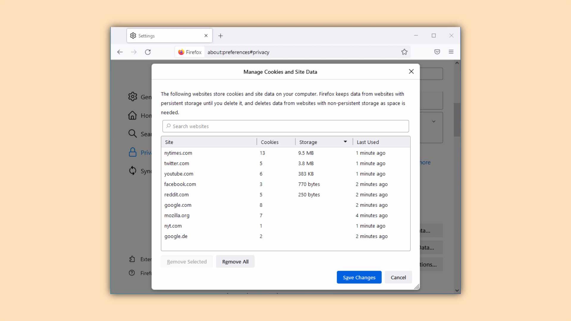 Firefox 91 для macOS предлагает улучшенную функцию очистки файлов cookie