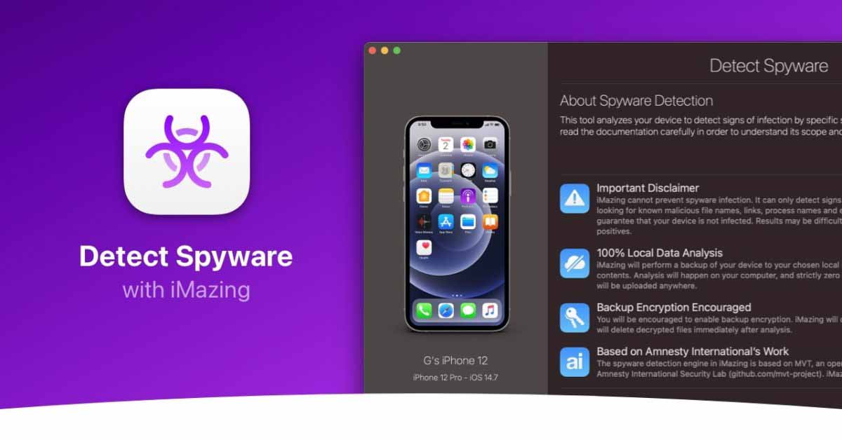 Приложение iMazing теперь может обнаруживать шпионское ПО Pegasus на iPhone
