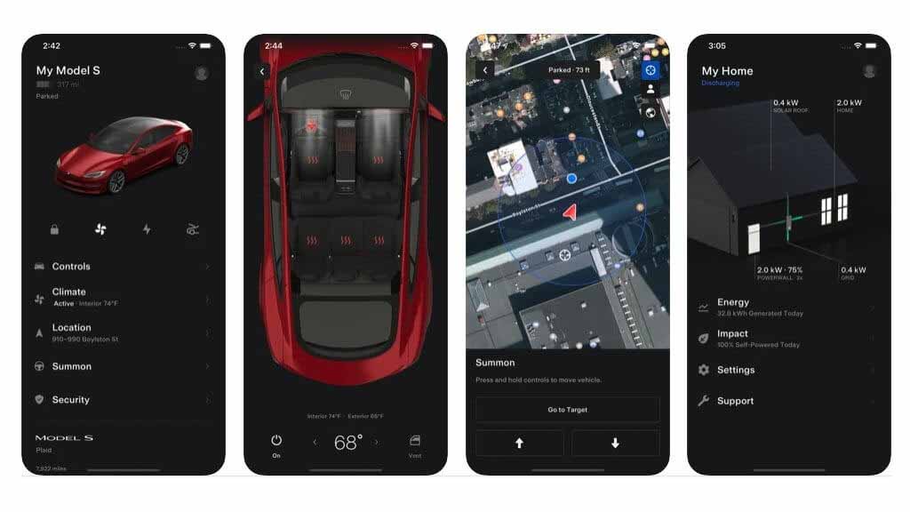 Приложение Tesla для iPhone получает улучшенные визуальные эффекты и улучшенные виджеты