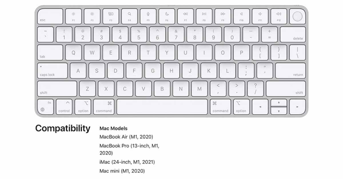 PSA: Magic Keyboard с Touch ID работает только с Mac M1