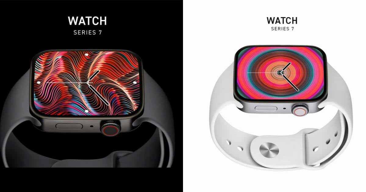 Рендеры Apple Watch Series 7 2021 года демонстрируют ожидаемый плоский дизайн