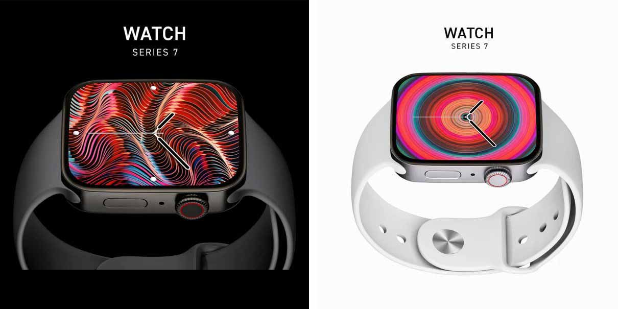 2021 рендеринг Apple Watch Series 7