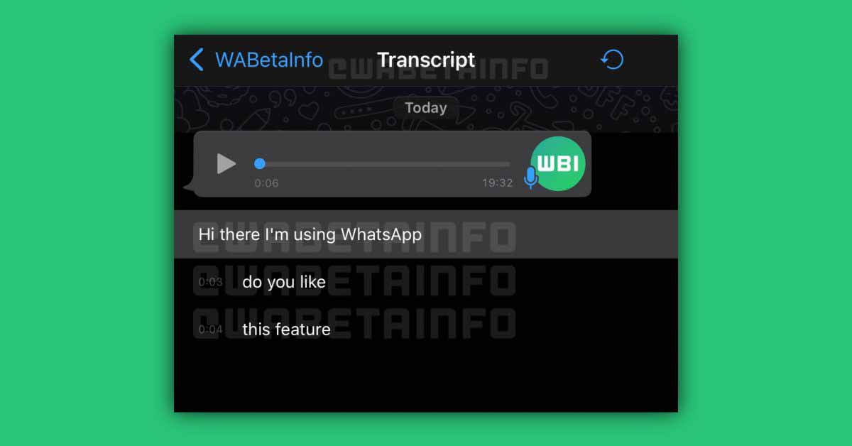 WhatsApp для iOS добавит функцию транскрипции голосовых сообщений