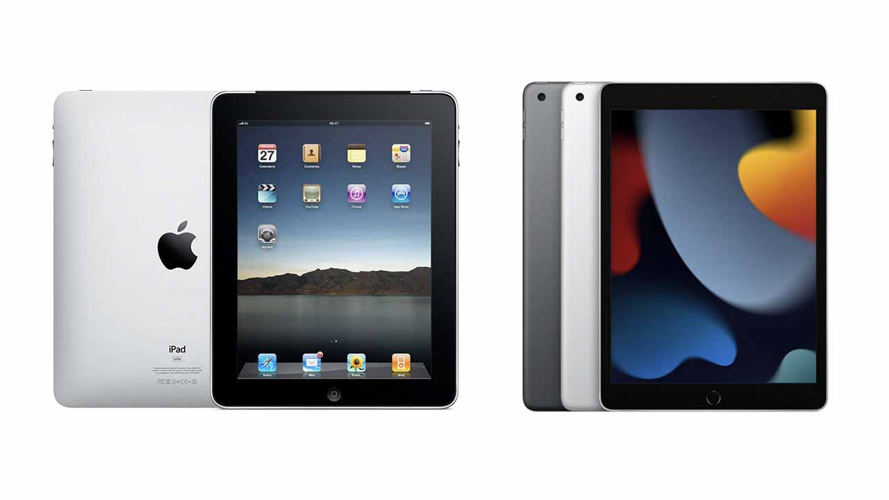 Оригинальный iPad против 10,2-дюймового iPad 2021 года — та же философия, 11 лет совершенствования
